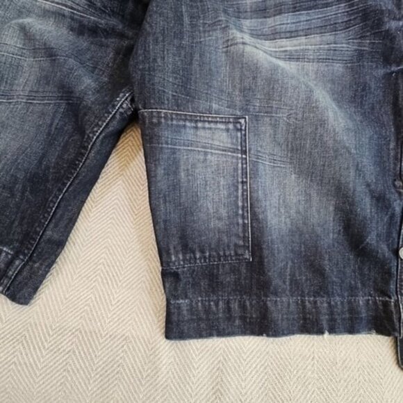 Rocawear Baggy Jean Shorts Men's Size 38 Flap Pockets Y2k Hip Hop Original Fit - Picture 4 of 15